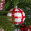 Ornements d'arbre de Noël à carreaux