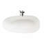 Baignoire de trempage autoportante à surface solide 70,86 po x 33,46 po