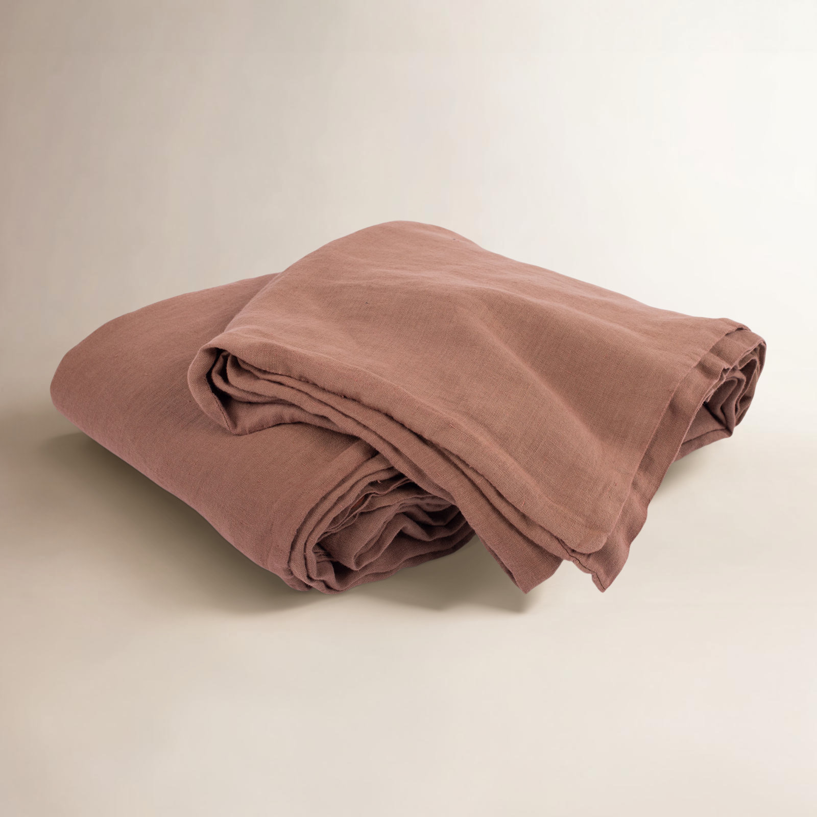 Hestia Linen Duvet Cover, Gold, Twin Duvet Cover