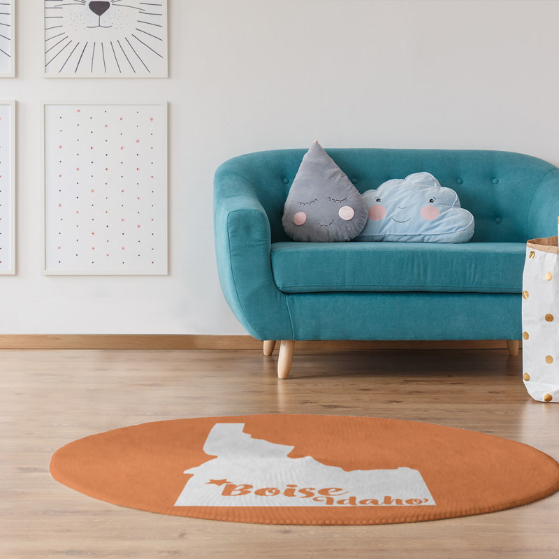 Tapis de zone orange en boise idaho polychenille