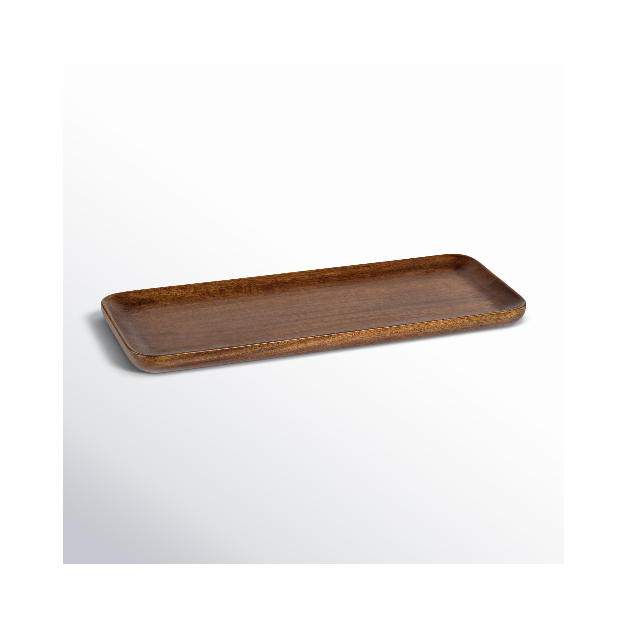 Obira Wood Tray, 1" H x 17" W x 6.5" D