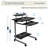 Hurrem Rectangle Computer Desk with Hutch-1740069632