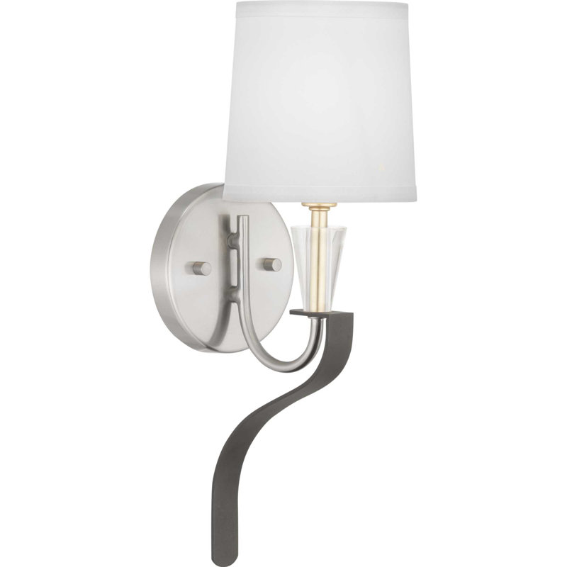 Appliquee à bras en nickel brossé 1 lumière Alidade