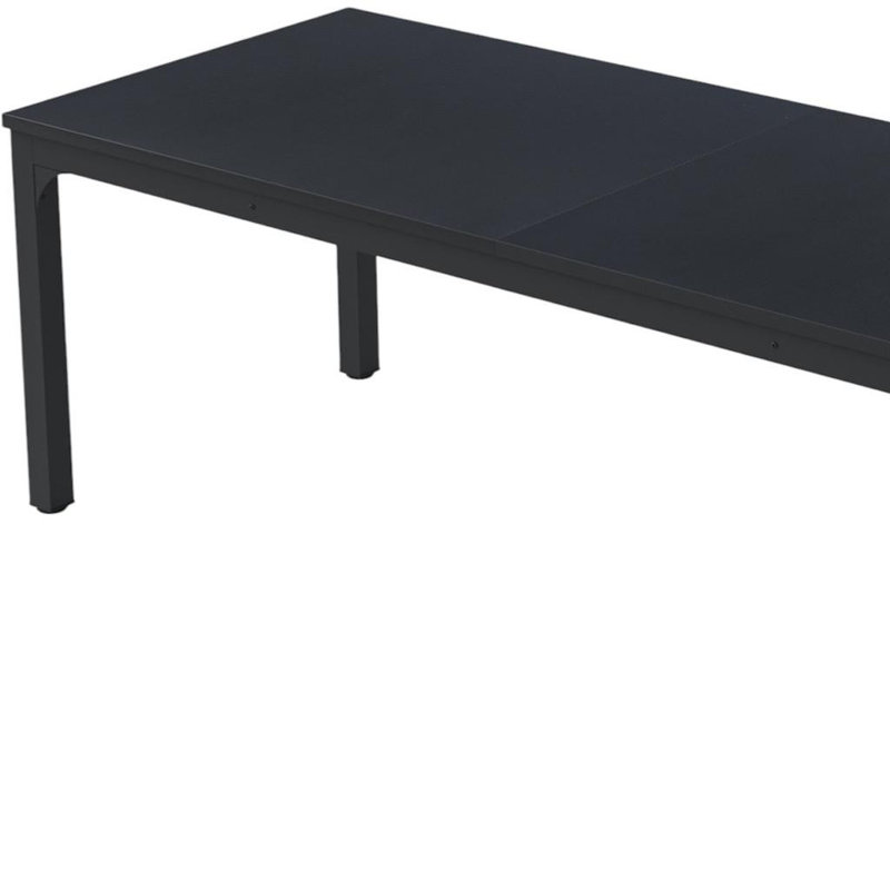 Table de salle à manger 46 po, Bois massif, Noir
