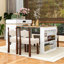 Îlot de cuisine contemporain avec roulettes, ports de charge intégrés et plateau de table pliable Contemporary-1468158281