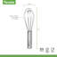 Tovolo 6-Inch Mini Whisk in Stainless Steel for Coffee, Small Bowls, and Measuring Cups