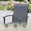 Ensemble repas pour 4 personnes avec chaises pivotantes en polyester enduit de PVC-1845501030