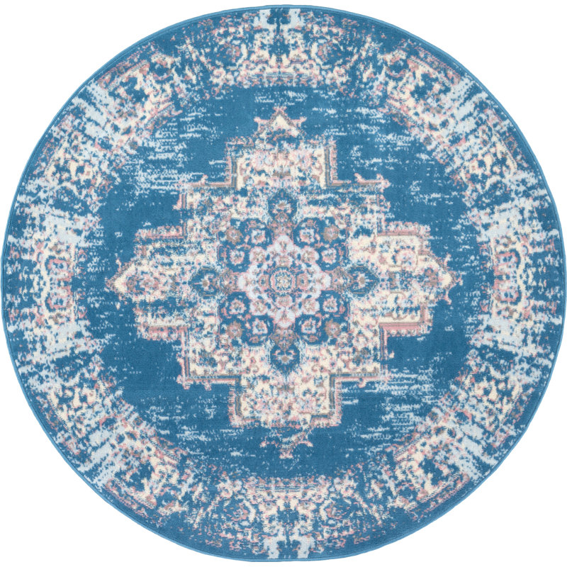 Skender Oriental Indoor Rug, Round 5'3"