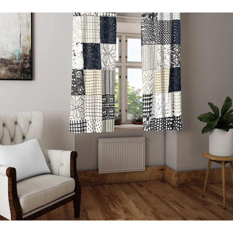 Rideau en polyester Biridiana, L 56 po x L 78 po