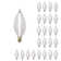 25 Watt C11 E12/Candelabra Dimmable Incandescent Bulb