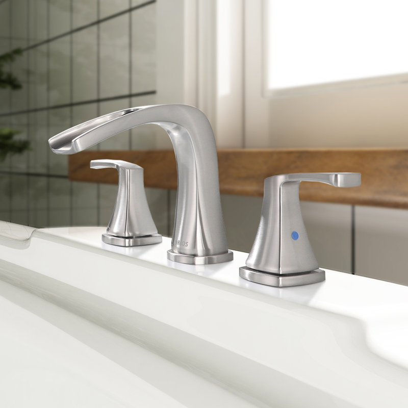 Doris 2-Handle Widespread Roman Tub Faucet, Brushed Nickel