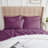 Southshore Fine Linens Southshore Basics Sheet Set in Muted Mauve, 100 GSM Double-Brushed Microfiber 16 Inch Deep Pocket Bedding with 1 Fitted Sheet, 1 Flat Sheet and 4 Pillowcases, Full-1623684599-1623684488