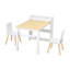 Ensemble de table et chaises en bois pour enfants avec armoire de rangement et bureau d'activités pour enfants