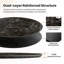 Plateau de table rond moderne en céramique frittée noire de 53 pouces (plateau seulement)