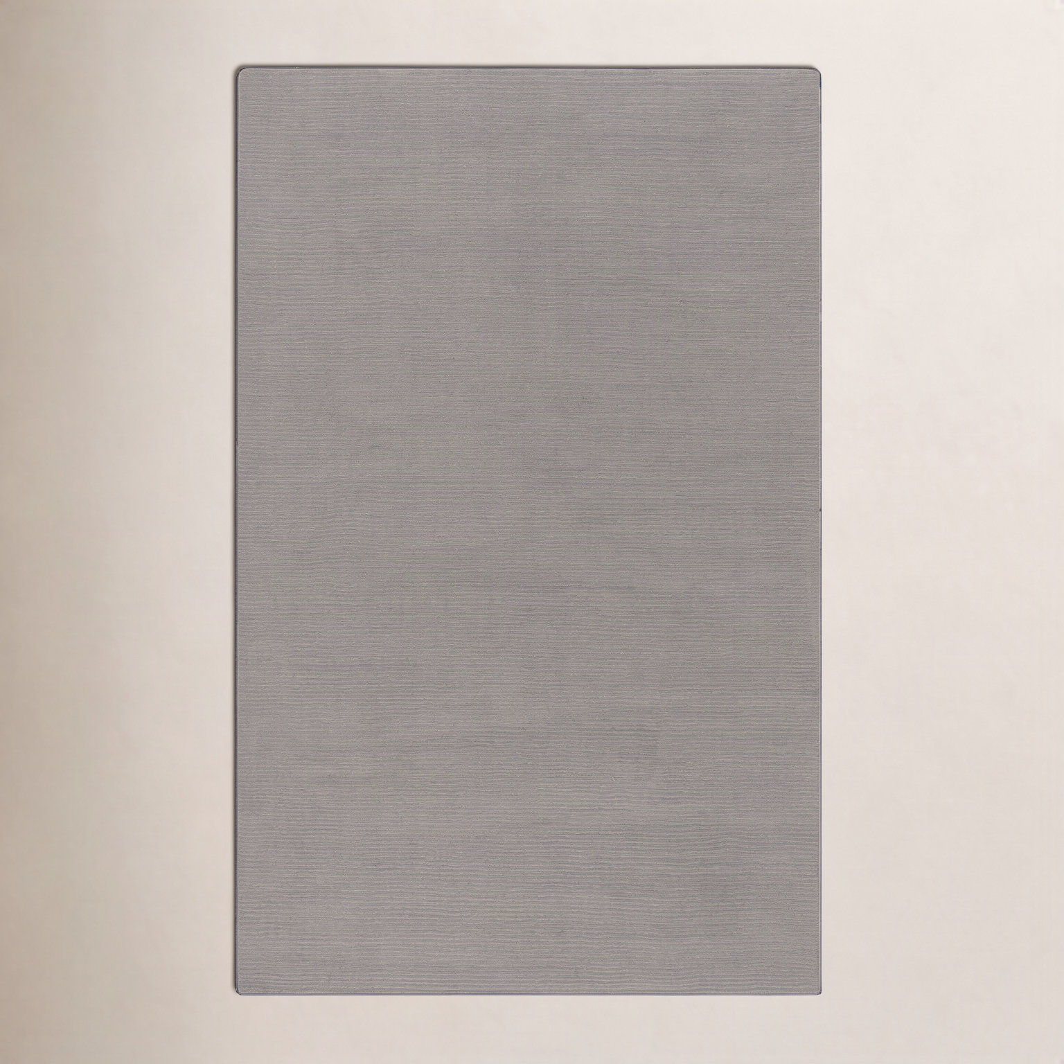 Crowe Dark Gray Hand-Loomed Striped Wool Rug, Rectangle 2' x 3'