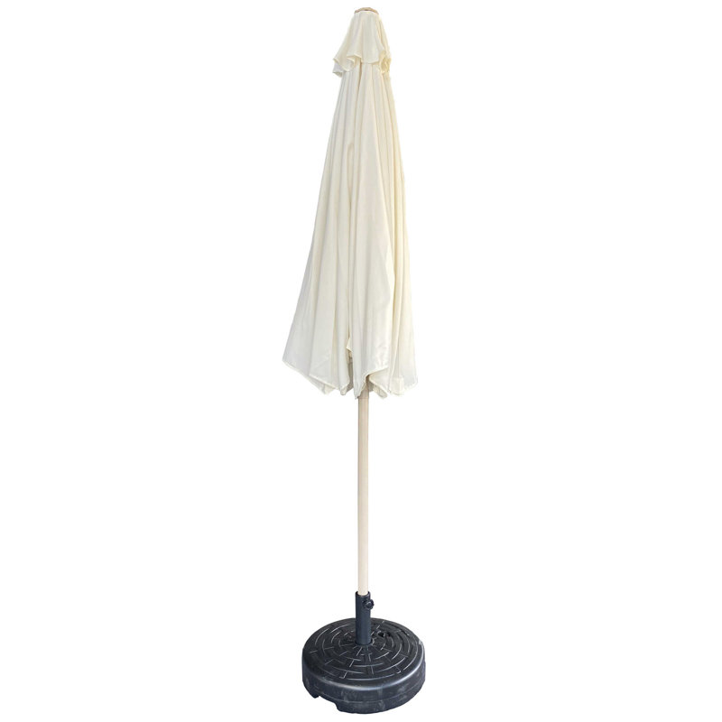 Parasol d'extérieur robuste avec auvent résistant aux rayons UV et à conception conviviale (sans base)