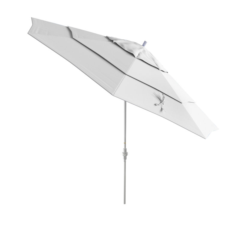Parasol de marché 132 po Hakizimana, Blanc - oléfine, Blanc mat