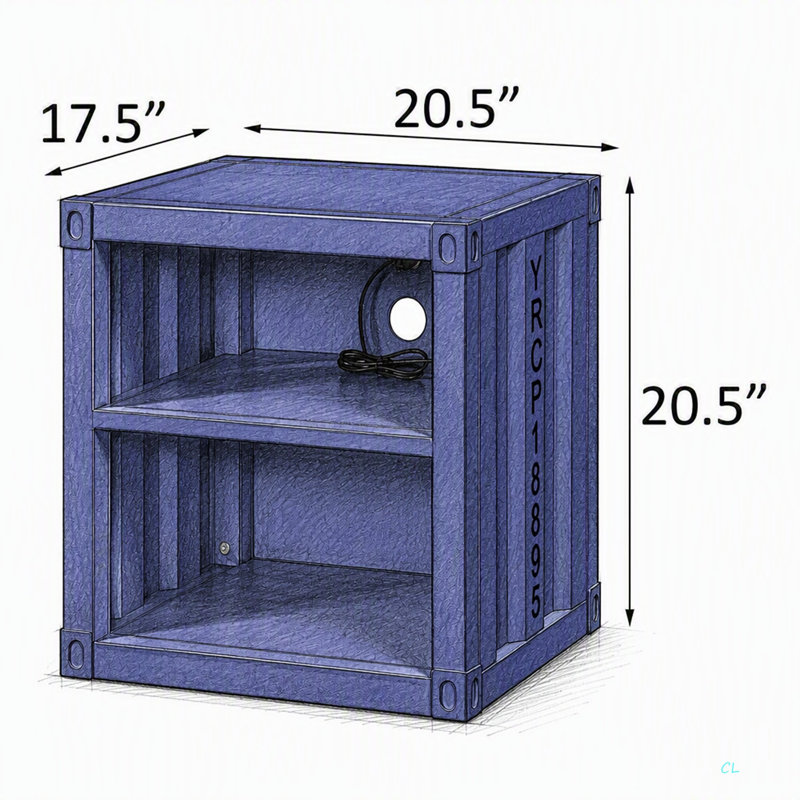 Nightstand With Open Shelf