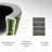 Watermony New Siphon Silent Anti-Odor Black Toilet (Seat Included)