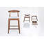 Tabourets de style Mid-Century moderne avec des pieds en bois robustes et des sièges confortables pour diverses pièces-253848240-253848243
