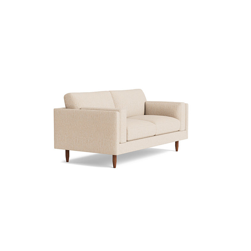 Skinny Fat Loveseat (70"), Performance Weave - Tan