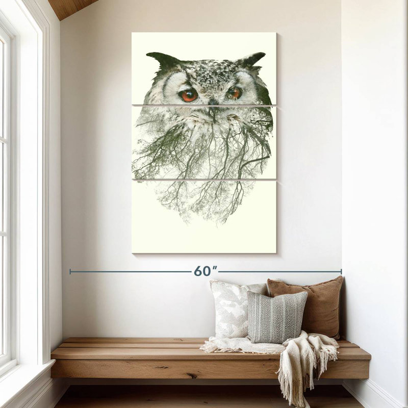 Brampt Forest Tree Owl, 50" H x 32" W