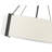 Millennium Lighting Telfar 3 Light Pendant Light with White Fabric Shade-103500876