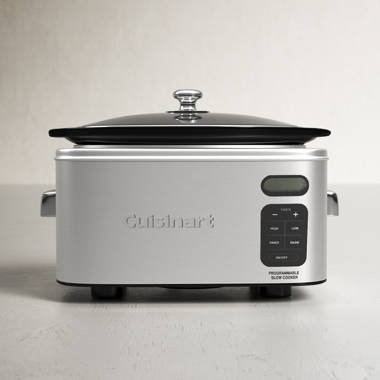 Crock-pot 6 Quart Programmable Cook & Carry Oval Slow Cooker, Stainless  Steel, Cookers & Steamers, Furniture & Appliances
