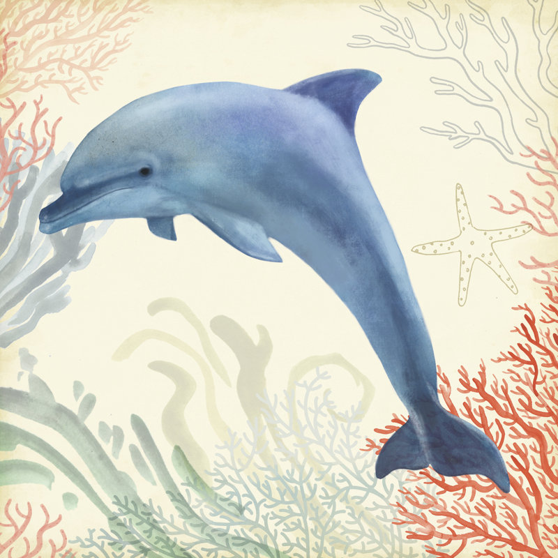Underwater Whimsy II by Victoria Borges - Wrapped Canvas Painting, 76cm H x 76cm W