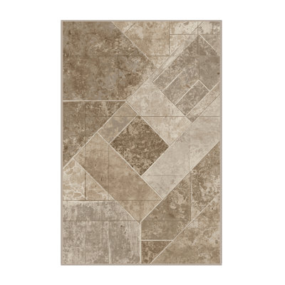 Tapis gris moelleux moelleux en pierre rustique de Pâques