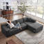 Canapé modulaire rembourré 2 pièces avec coussin Kustas Boneless, canapé-lit sans assemblage requis-1283120188-1339489339