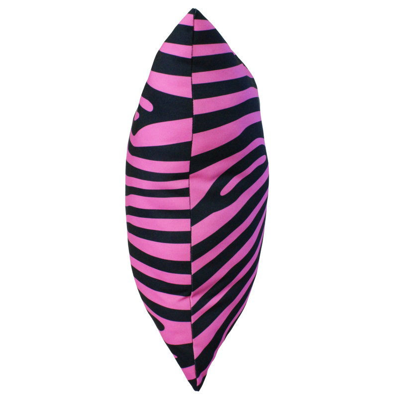 Animal Print Reversible Throw Pillow, Pink/Black