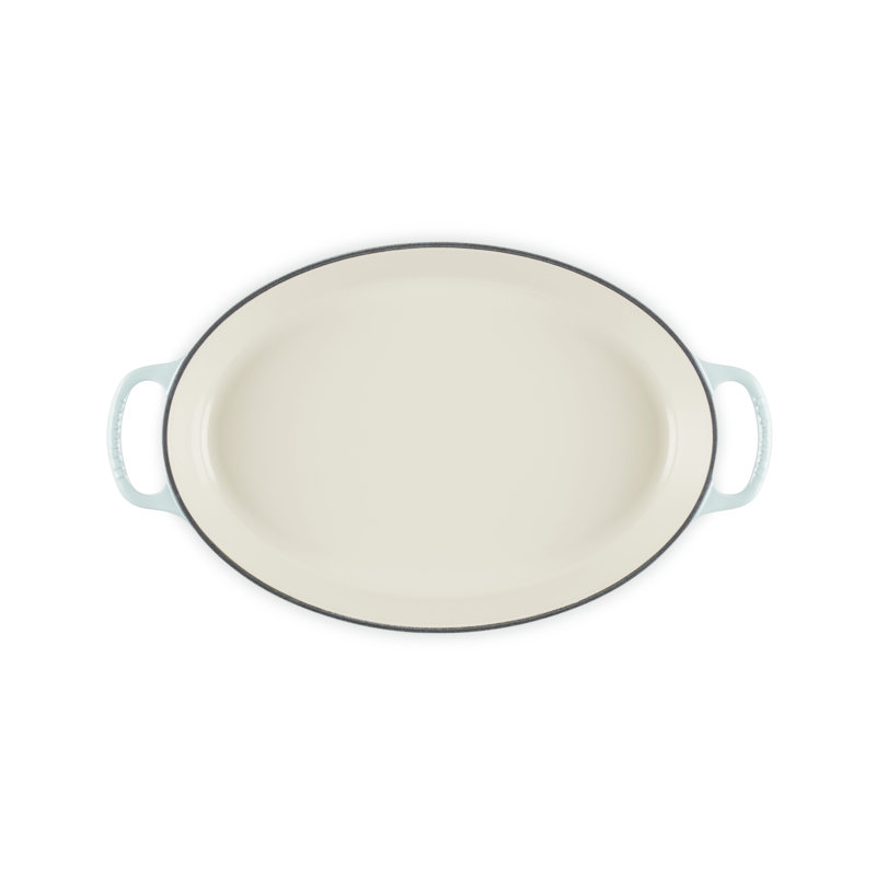 Le Creuset Enameled Cast Iron Signature Oval Baker, 3 Qt., Sea Salt
