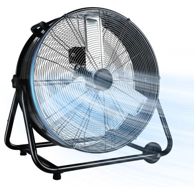 Ventilateur industriel à grande vitesse et à grande vitesse de circulation d'air à tambour 3 vitesses 8900 Cfm pour entrepôt, atelier, usine, commercial, résidentiel et serre noire