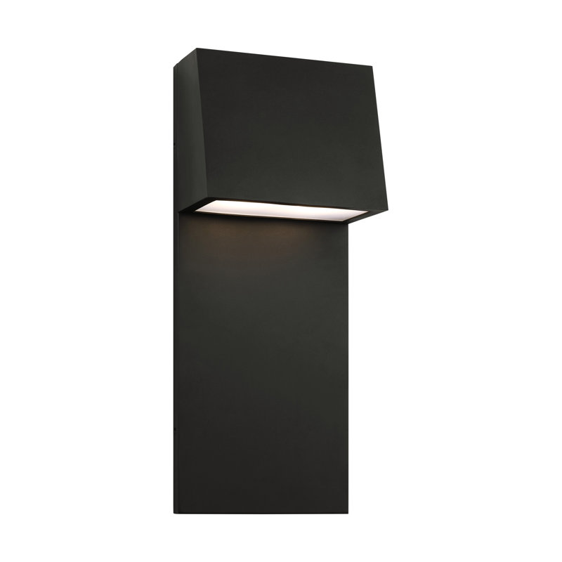 Canto LED Wall Light, Black, 25" H x 10" W x 6.38" D