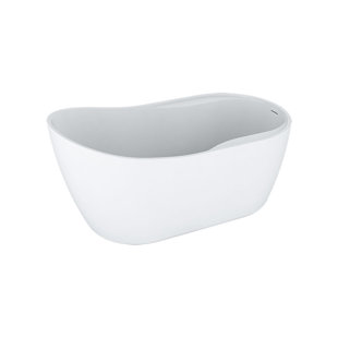 ALPS Living Zephyr Freestanding Bathtub w/Faucet Deck