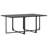 Set Of 4 Dark Grey Aluminium And Glass Large Expandable
