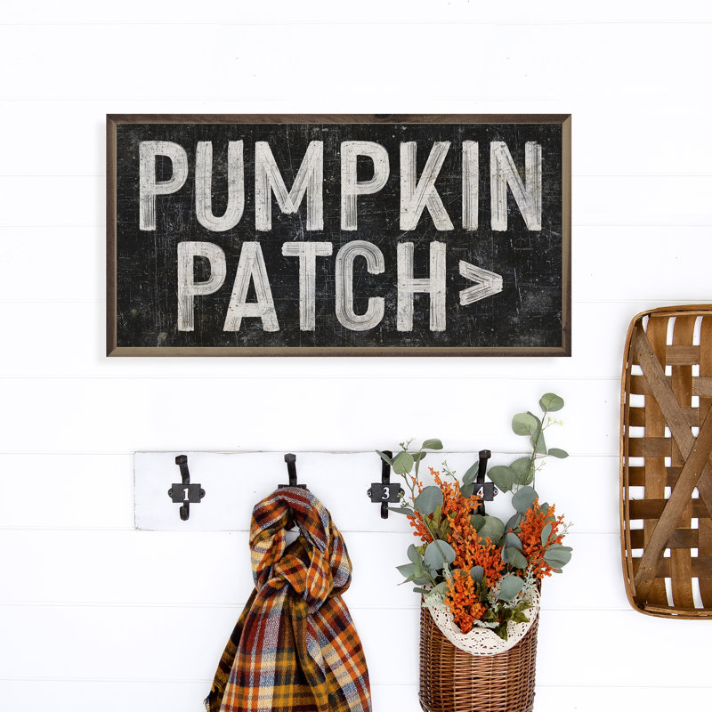 Pumpkin Patch Arrow Black, Black/White, 24" W x 12" H