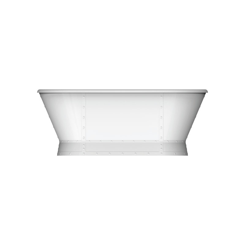 Corrigan 65.75'' x 30.25'' Soaking Acrylic Bathtub, Polished Chrome