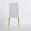 L'ensemble de salle à manger de style Mid-Century avec table en verre et pieds en métal, parfait pour 4 à 6 personnes, comprend une table de bout et une table basse-1578108738-1578108796
