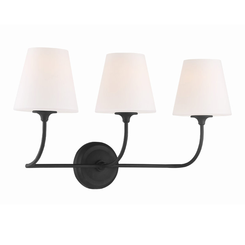 Sylvan 3 - Light Vanity Light, Black Forged