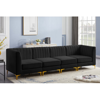 Enson Velvet Modular Sectional