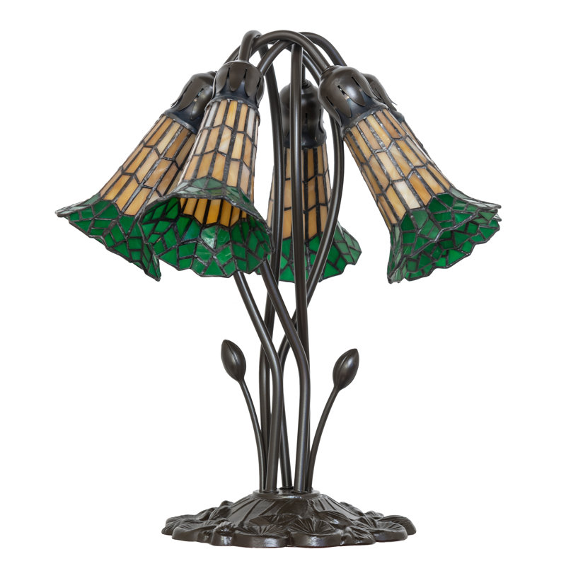 Table Lamp, Green/Amber