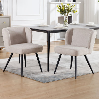 Geertruida 50cm H Linen Upholstered Parsons Chair