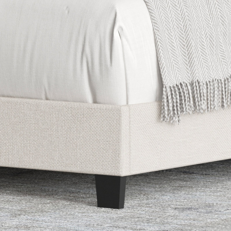 Brantley Tufted Wingback Upholstered Bed Frame