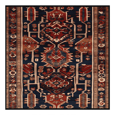 Machine Washable Turkish Black Area Rug