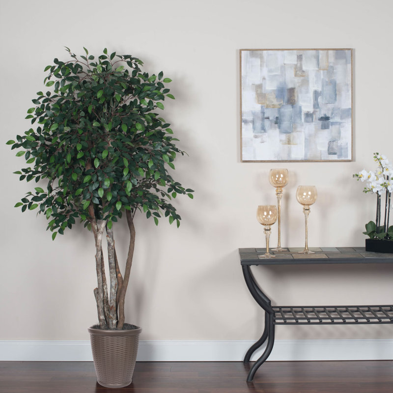 72'' Faux Tree in Pot, Brown