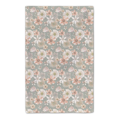 Cotton Floral Tea Towel Kitchen Towel
