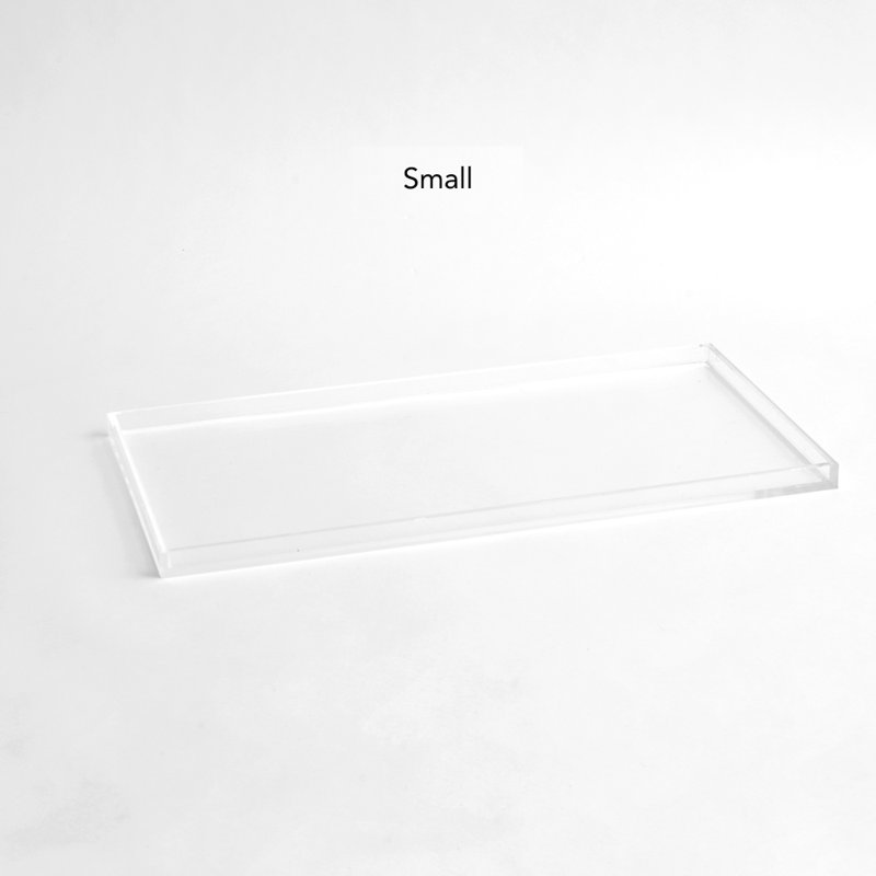 Clear Overflow Feeding Tray, Small, Clear