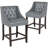 Teja 24" High Transitional Tufted Walnut Counter Height Stool-1731277246-1740077589